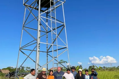A community water tank built through the foundation's social programme